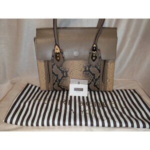 Henri Bendel The a list flap satchel snake